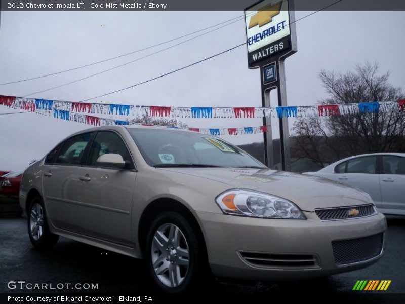 Gold Mist Metallic / Ebony 2012 Chevrolet Impala LT