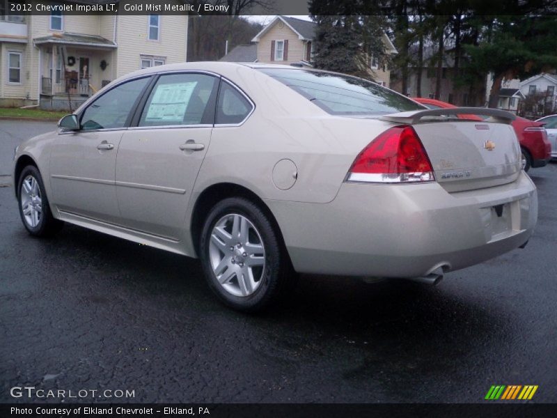 Gold Mist Metallic / Ebony 2012 Chevrolet Impala LT