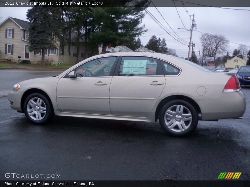Gold Mist Metallic / Ebony 2012 Chevrolet Impala LT