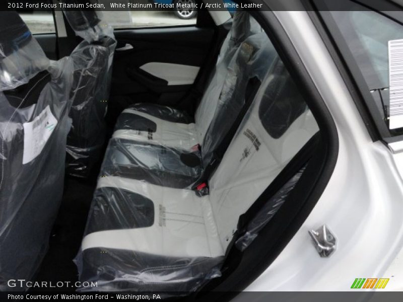  2012 Focus Titanium Sedan Arctic White Leather Interior