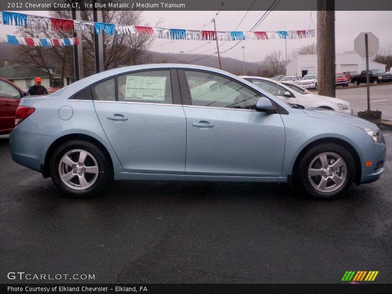Ice Blue Metallic / Medium Titanium 2012 Chevrolet Cruze LT
