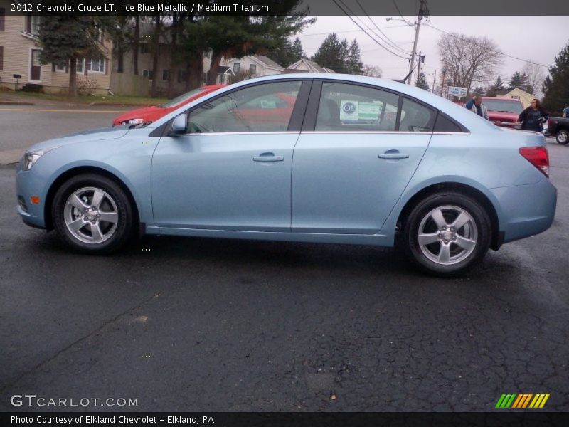 Ice Blue Metallic / Medium Titanium 2012 Chevrolet Cruze LT