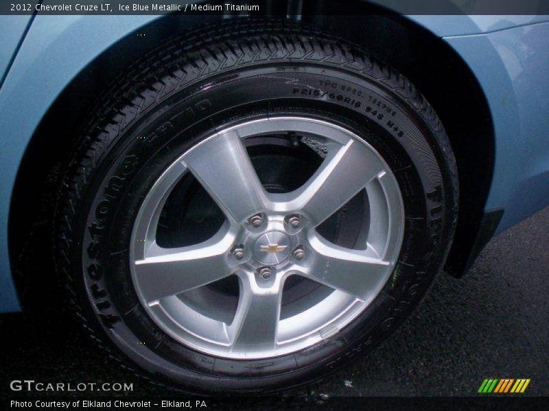 Ice Blue Metallic / Medium Titanium 2012 Chevrolet Cruze LT