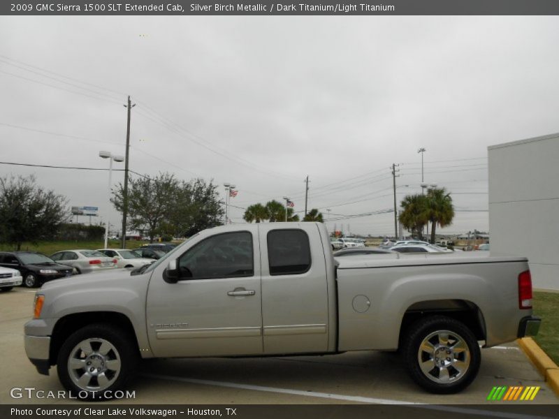 Silver Birch Metallic / Dark Titanium/Light Titanium 2009 GMC Sierra 1500 SLT Extended Cab