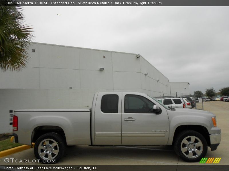 Silver Birch Metallic / Dark Titanium/Light Titanium 2009 GMC Sierra 1500 SLT Extended Cab