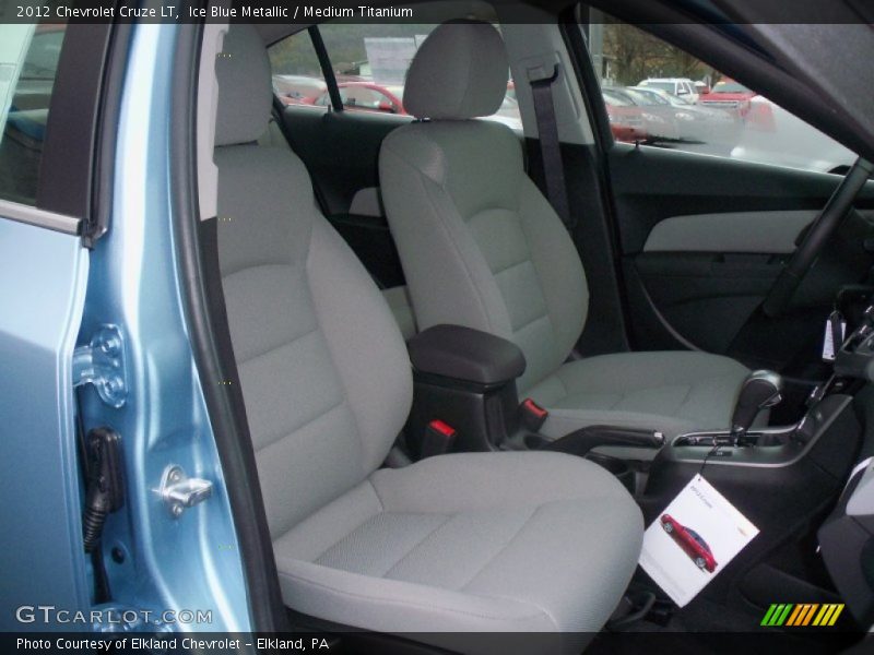 Ice Blue Metallic / Medium Titanium 2012 Chevrolet Cruze LT