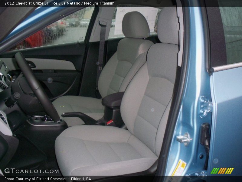 Ice Blue Metallic / Medium Titanium 2012 Chevrolet Cruze LT