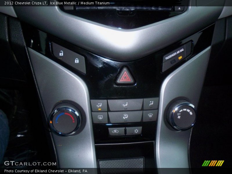 Ice Blue Metallic / Medium Titanium 2012 Chevrolet Cruze LT