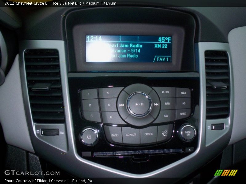 Ice Blue Metallic / Medium Titanium 2012 Chevrolet Cruze LT