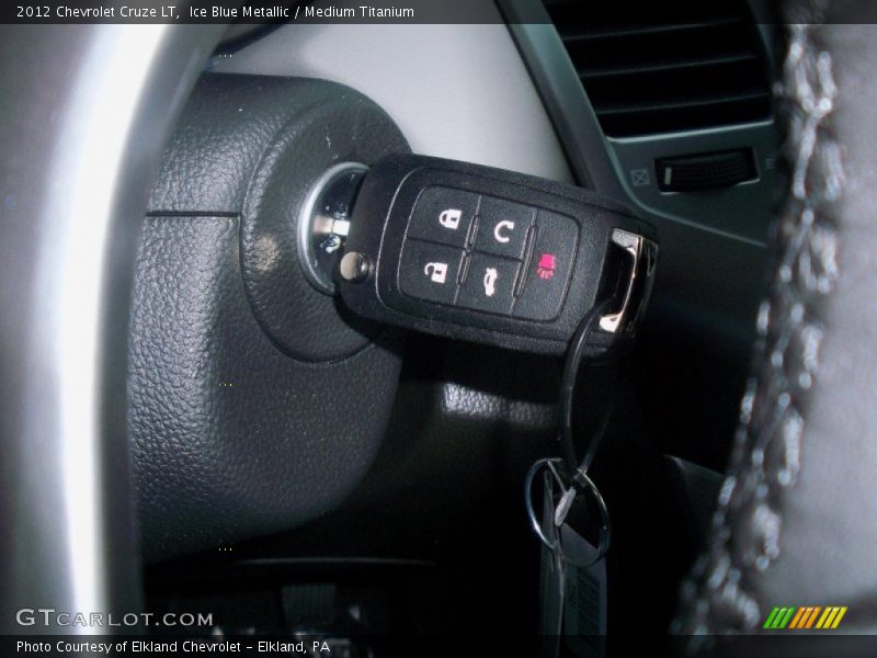 Ice Blue Metallic / Medium Titanium 2012 Chevrolet Cruze LT