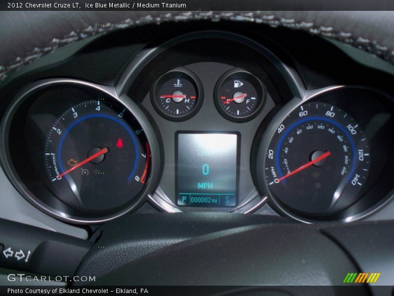 Ice Blue Metallic / Medium Titanium 2012 Chevrolet Cruze LT
