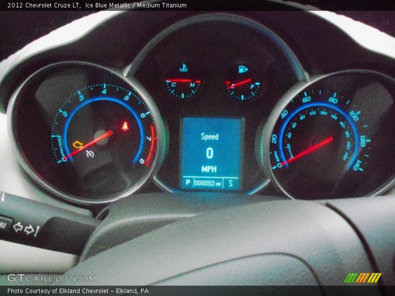 Ice Blue Metallic / Medium Titanium 2012 Chevrolet Cruze LT