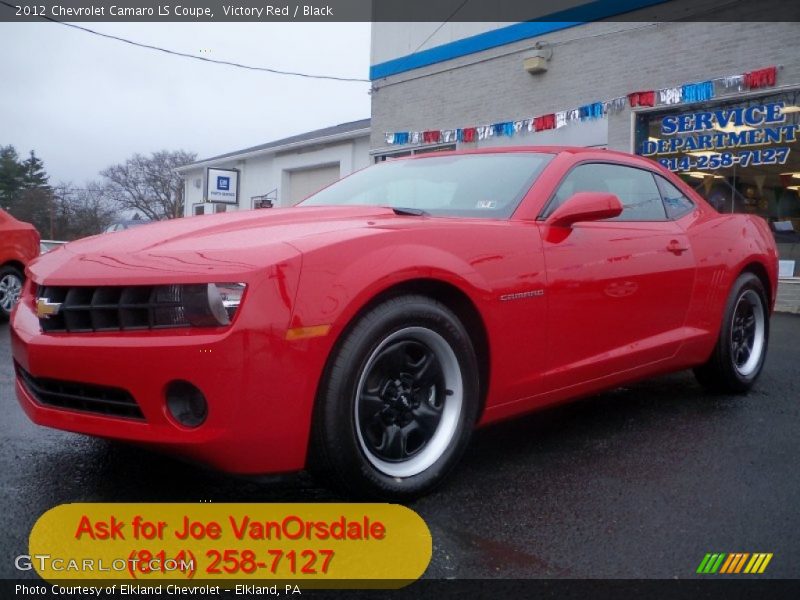 Victory Red / Black 2012 Chevrolet Camaro LS Coupe