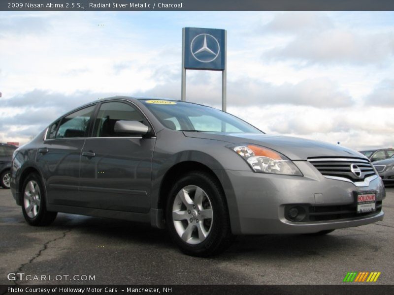 Radiant Silver Metallic / Charcoal 2009 Nissan Altima 2.5 SL