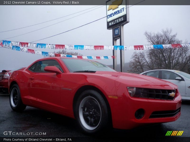 Victory Red / Black 2012 Chevrolet Camaro LS Coupe