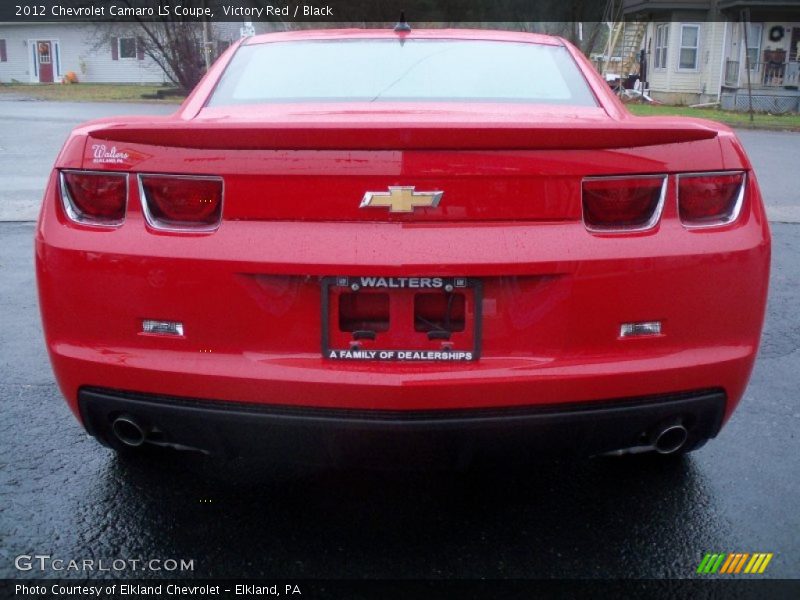 Victory Red / Black 2012 Chevrolet Camaro LS Coupe