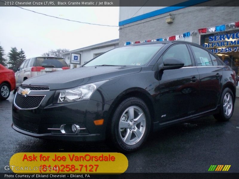 Black Granite Metallic / Jet Black 2012 Chevrolet Cruze LT/RS