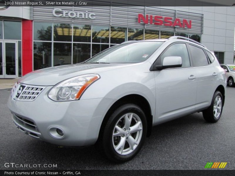 Silver Ice Metallic / Gray 2008 Nissan Rogue SL