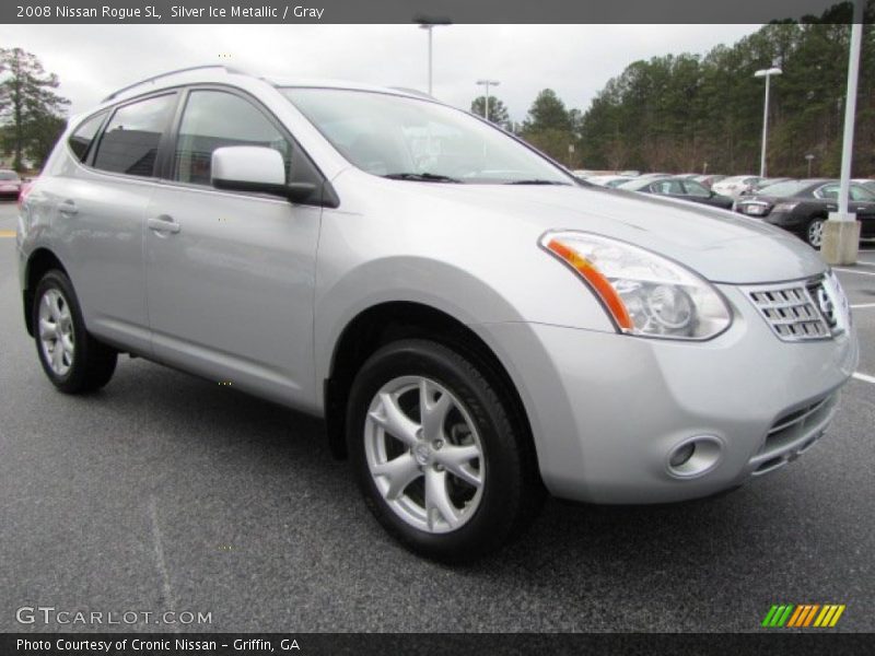 Silver Ice Metallic / Gray 2008 Nissan Rogue SL
