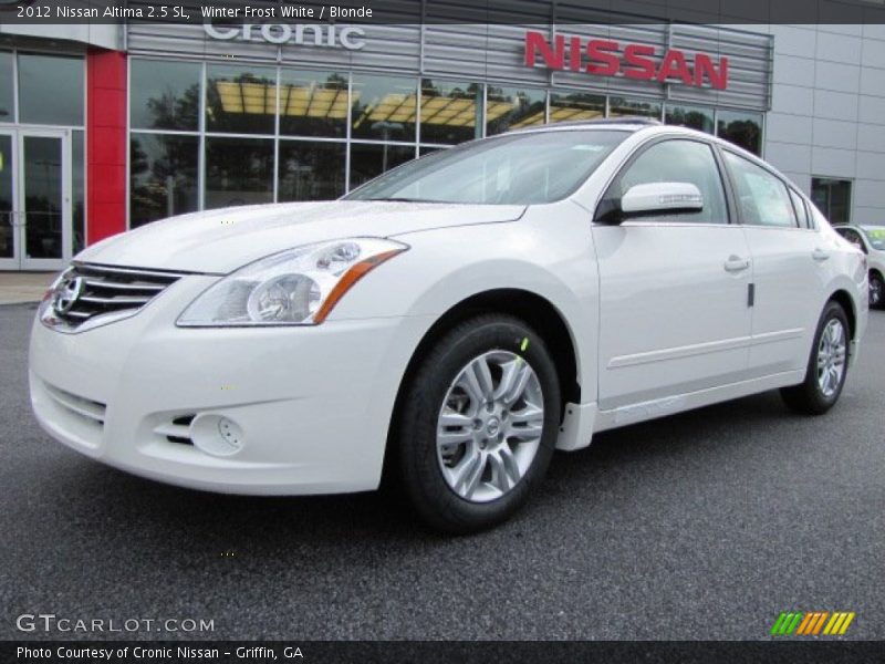 Winter Frost White / Blonde 2012 Nissan Altima 2.5 SL