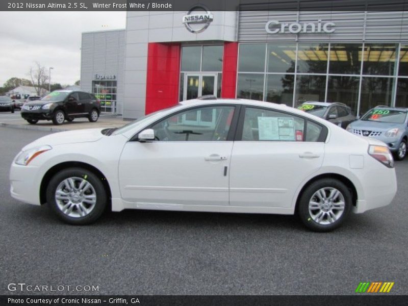 Winter Frost White / Blonde 2012 Nissan Altima 2.5 SL