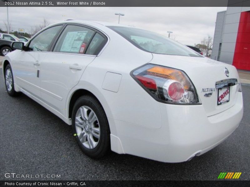 Winter Frost White / Blonde 2012 Nissan Altima 2.5 SL