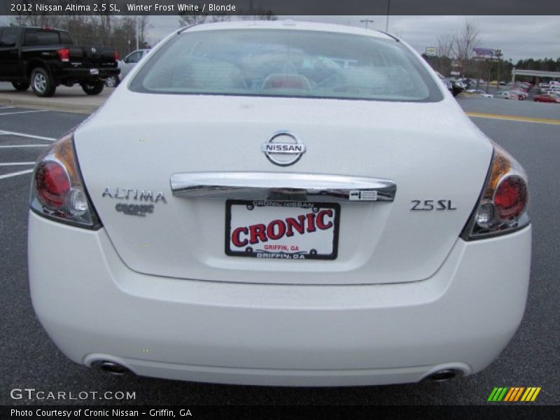 Winter Frost White / Blonde 2012 Nissan Altima 2.5 SL