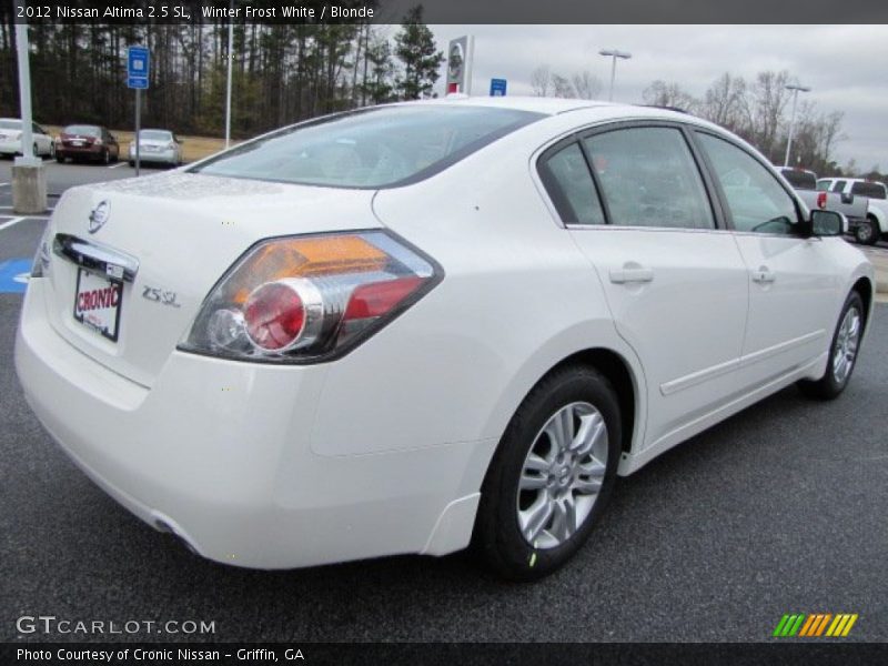 Winter Frost White / Blonde 2012 Nissan Altima 2.5 SL