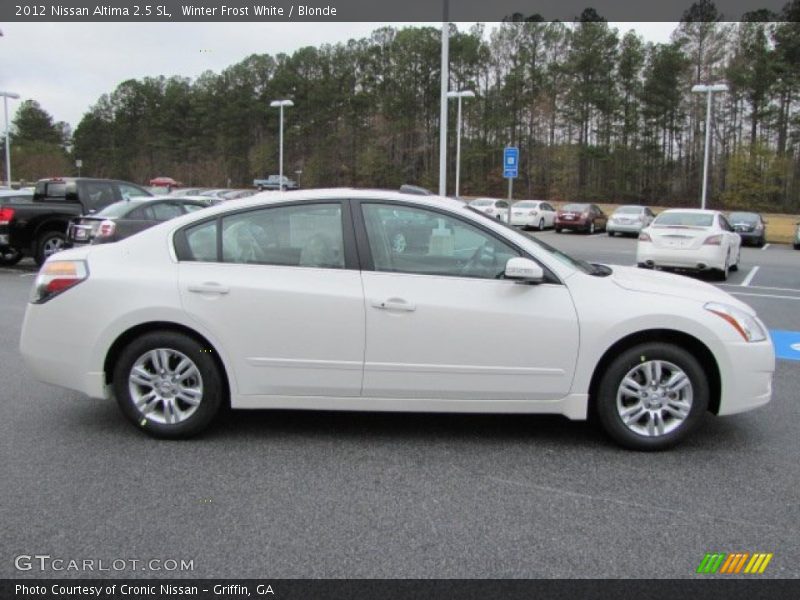 Winter Frost White / Blonde 2012 Nissan Altima 2.5 SL