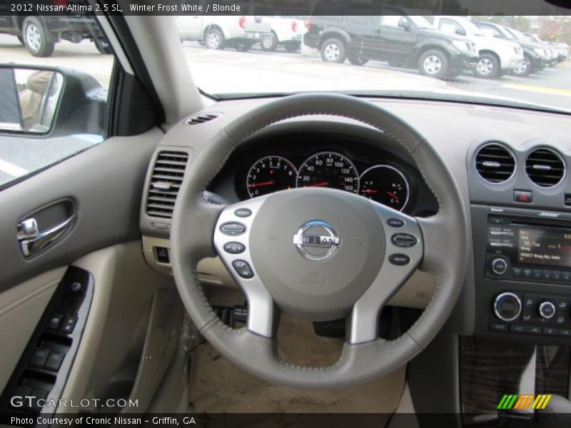 Winter Frost White / Blonde 2012 Nissan Altima 2.5 SL