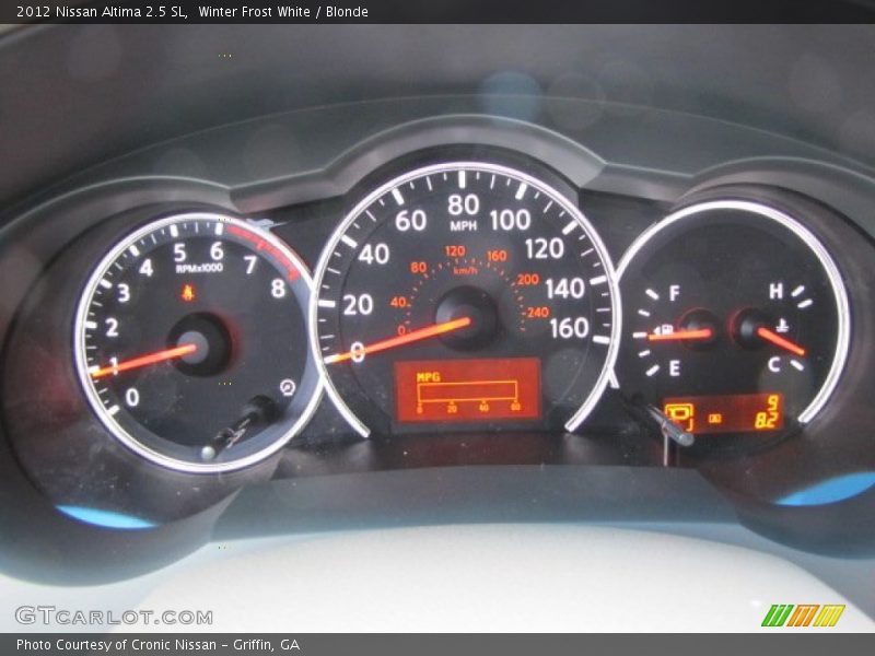 Winter Frost White / Blonde 2012 Nissan Altima 2.5 SL