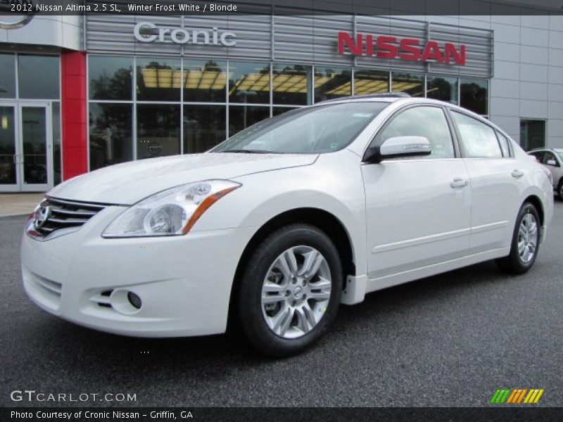 Winter Frost White / Blonde 2012 Nissan Altima 2.5 SL