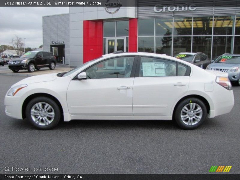 Winter Frost White / Blonde 2012 Nissan Altima 2.5 SL