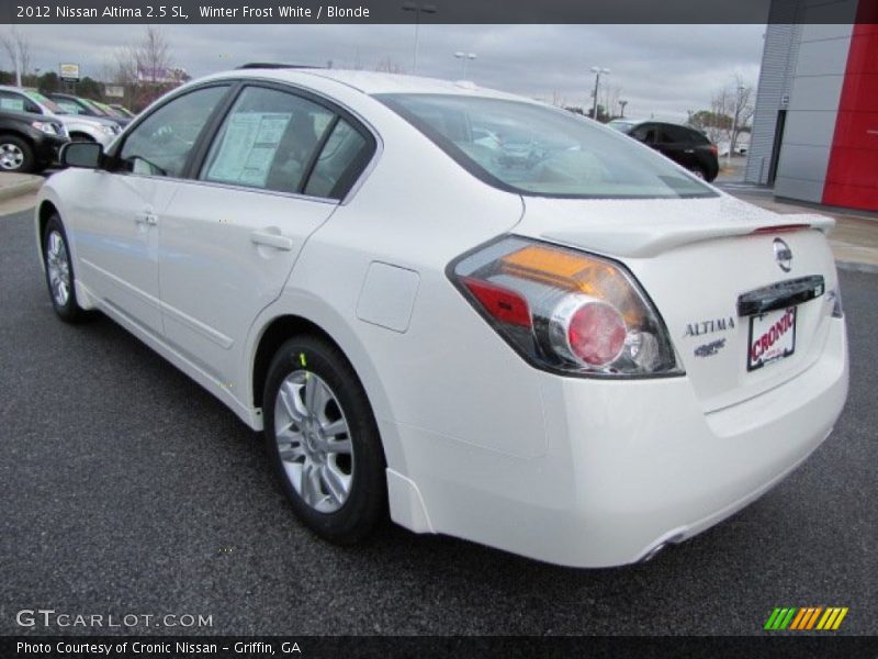 Winter Frost White / Blonde 2012 Nissan Altima 2.5 SL