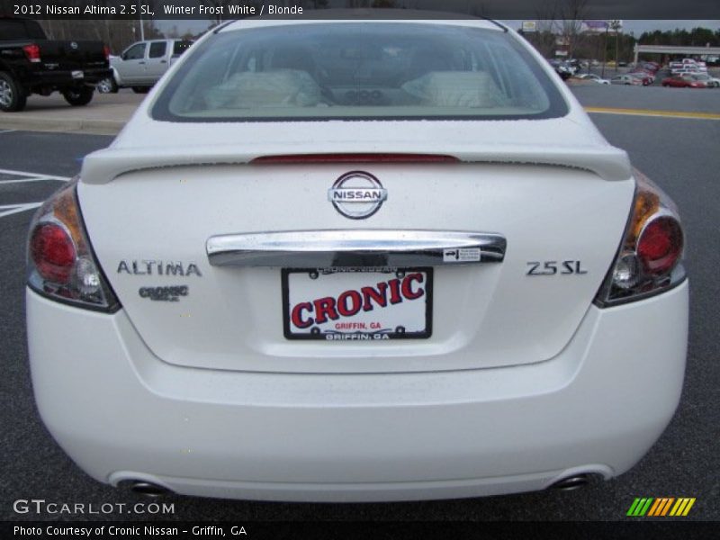 Winter Frost White / Blonde 2012 Nissan Altima 2.5 SL