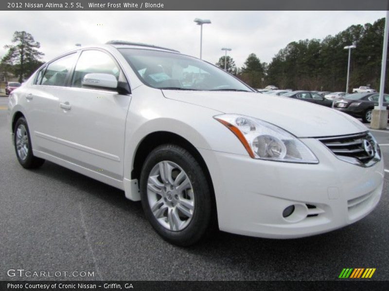 Winter Frost White / Blonde 2012 Nissan Altima 2.5 SL