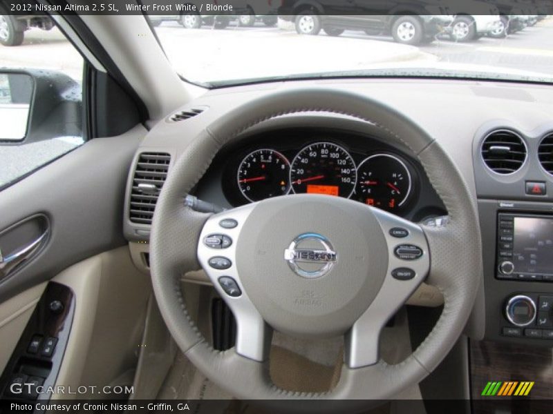 Winter Frost White / Blonde 2012 Nissan Altima 2.5 SL