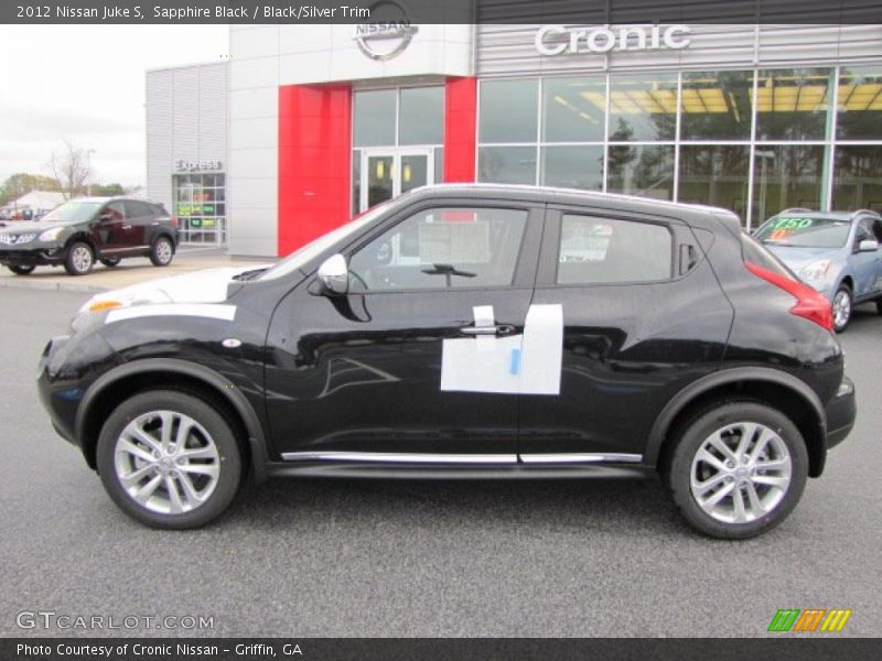 Sapphire Black / Black/Silver Trim 2012 Nissan Juke S