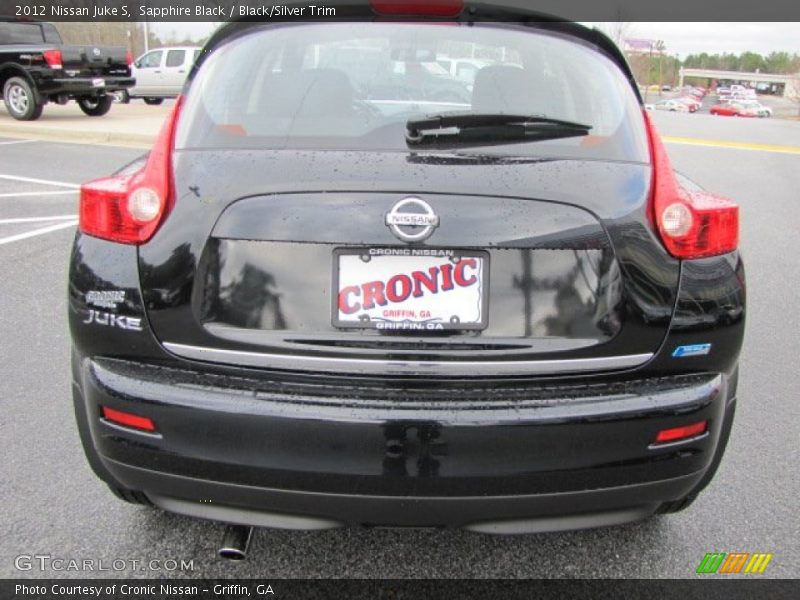 Sapphire Black / Black/Silver Trim 2012 Nissan Juke S