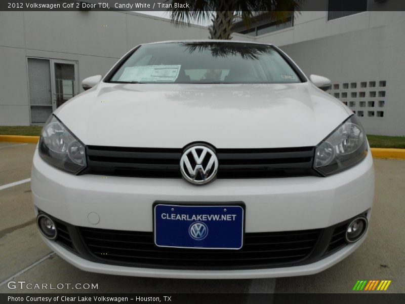 Candy White / Titan Black 2012 Volkswagen Golf 2 Door TDI