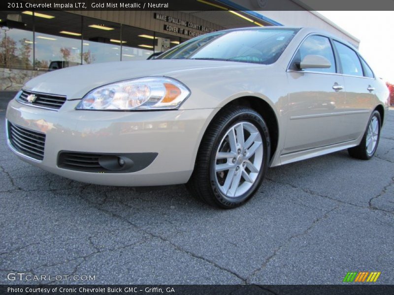 Gold Mist Metallic / Neutral 2011 Chevrolet Impala LTZ