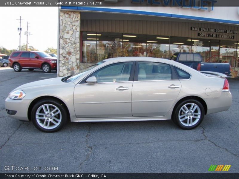 Gold Mist Metallic / Neutral 2011 Chevrolet Impala LTZ