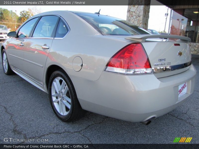 Gold Mist Metallic / Neutral 2011 Chevrolet Impala LTZ