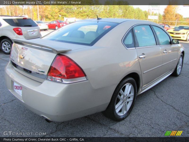 Gold Mist Metallic / Neutral 2011 Chevrolet Impala LTZ