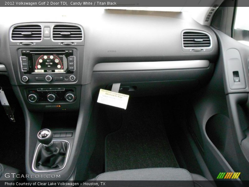 Candy White / Titan Black 2012 Volkswagen Golf 2 Door TDI
