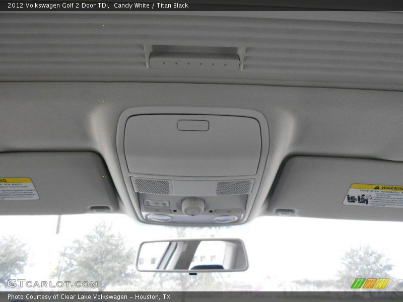 Candy White / Titan Black 2012 Volkswagen Golf 2 Door TDI