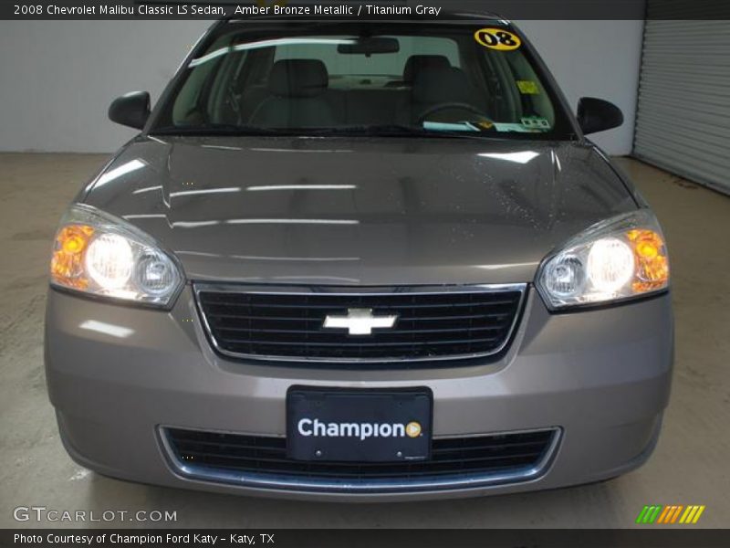 Amber Bronze Metallic / Titanium Gray 2008 Chevrolet Malibu Classic LS Sedan