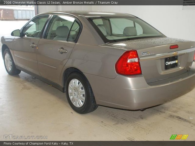 Amber Bronze Metallic / Titanium Gray 2008 Chevrolet Malibu Classic LS Sedan