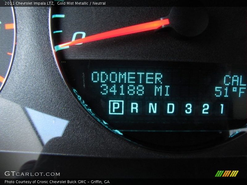 Gold Mist Metallic / Neutral 2011 Chevrolet Impala LTZ