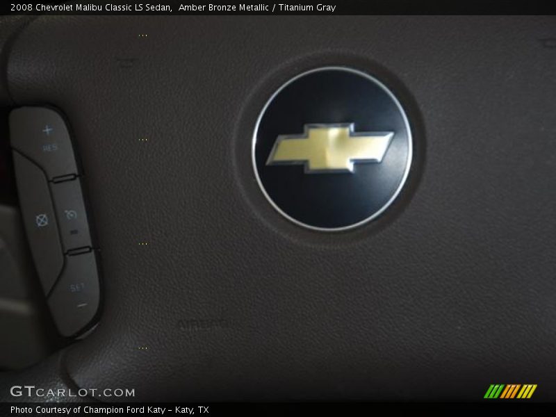Amber Bronze Metallic / Titanium Gray 2008 Chevrolet Malibu Classic LS Sedan
